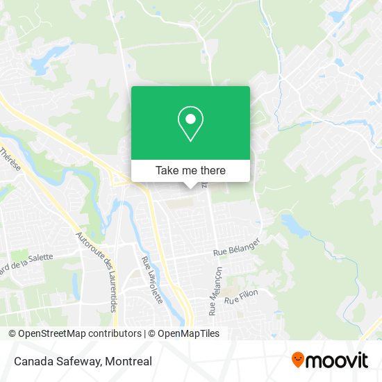 Canada Safeway map