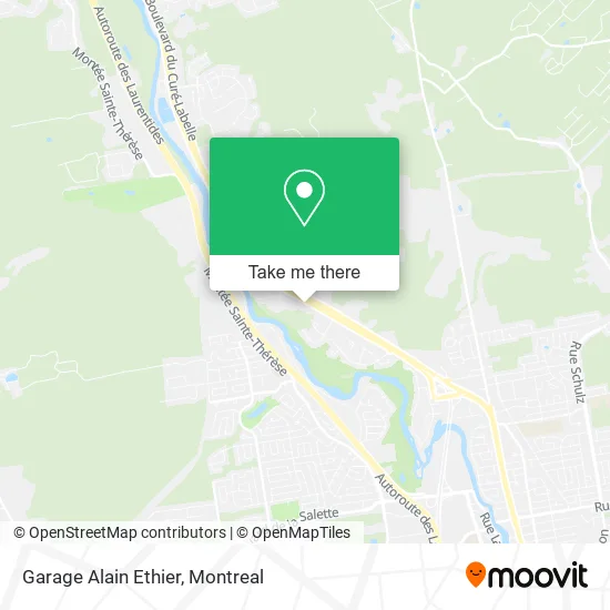 Garage Alain Ethier map