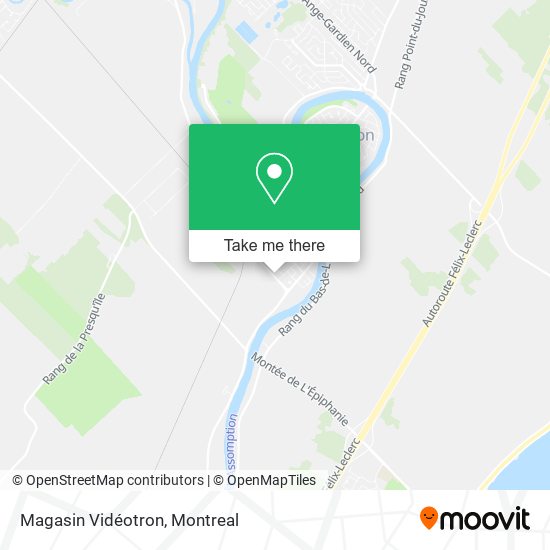 Magasin Vidéotron map