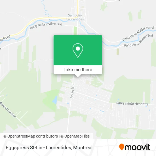 Eggspress St-Lin - Laurentides map