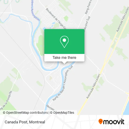 Canada Post map