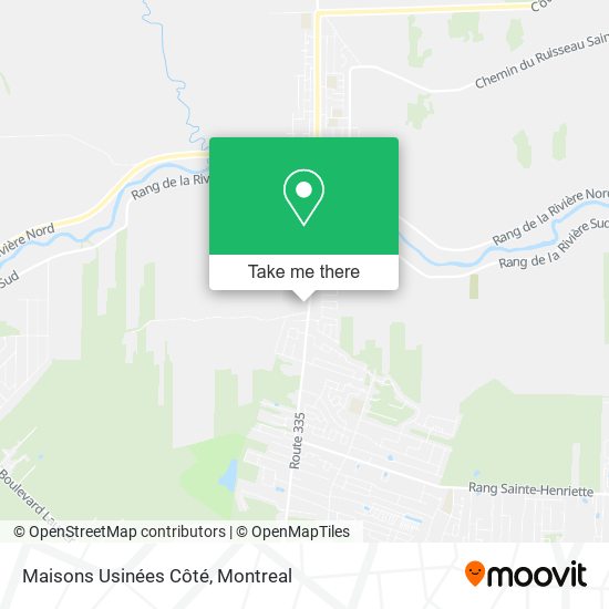 Maisons Usinées Côté map