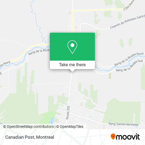 Canadian Post map