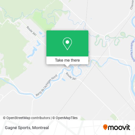 Gagné Sports map