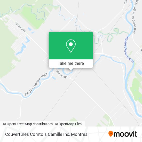 Couvertures Comtois Camille Inc map