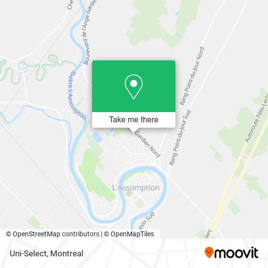 Uni-Select map