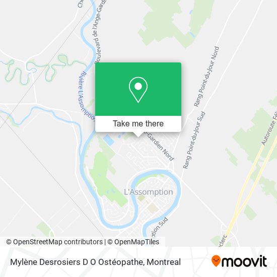 Mylène Desrosiers D O Ostéopathe map