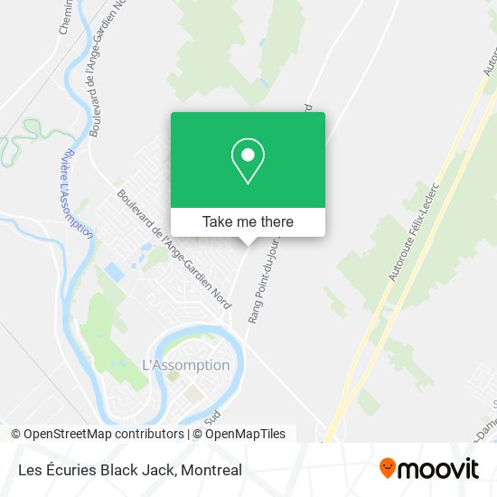 Les Écuries Black Jack map