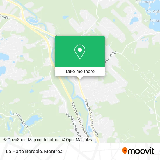 La Halte Boréale map
