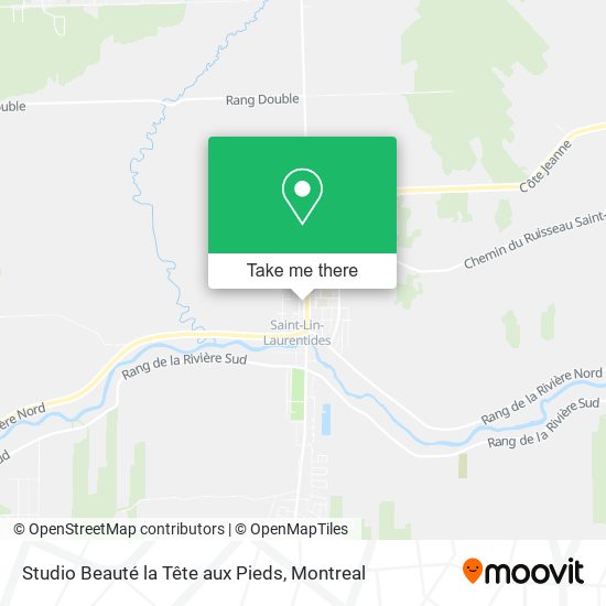 Studio Beauté la Tête aux Pieds map
