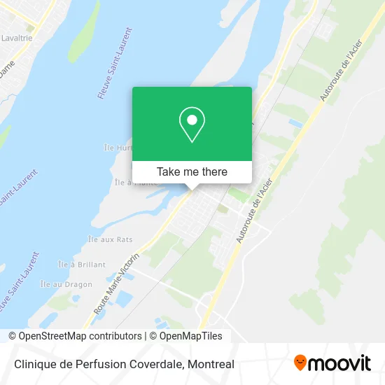 Clinique de Perfusion Coverdale map