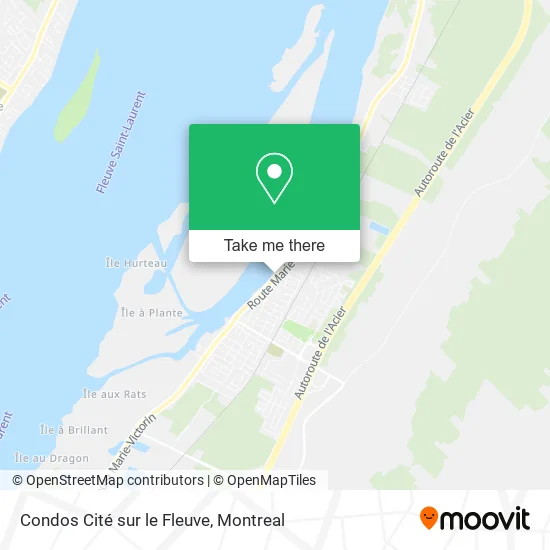 Condos Cité sur le Fleuve map