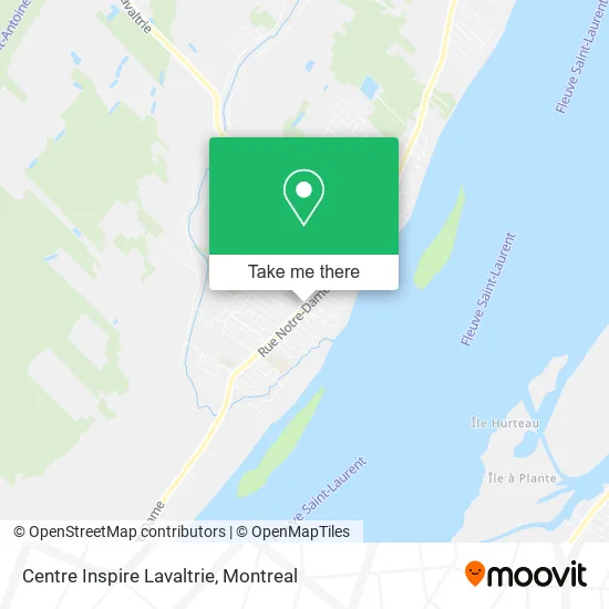 Centre Inspire Lavaltrie map