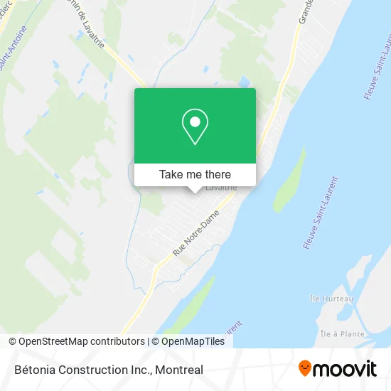 Bétonia Construction Inc. map
