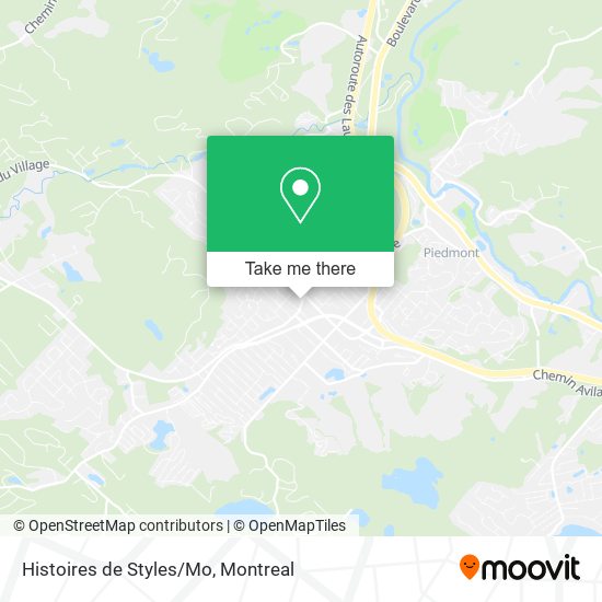 Histoires de Styles/Mo map