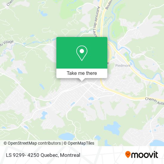 LS 9299- 4250 Quebec map