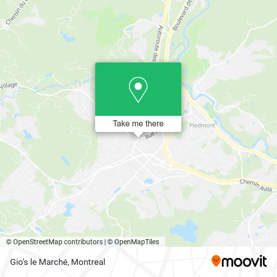 Gio's le Marché map