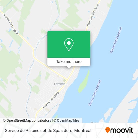 Service de Piscines et de Spas del'o map