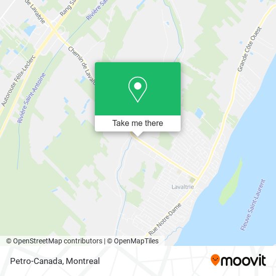 Petro-Canada map