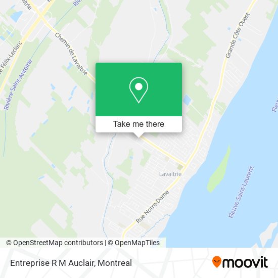 Entreprise R M Auclair map