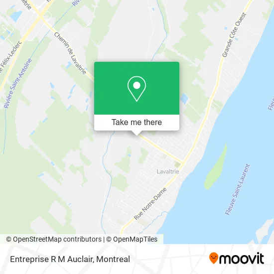 Entreprise R M Auclair map