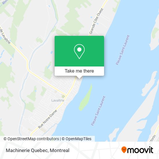 Machinerie Quebec map