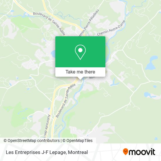 Les Entreprises J-F Lepage map