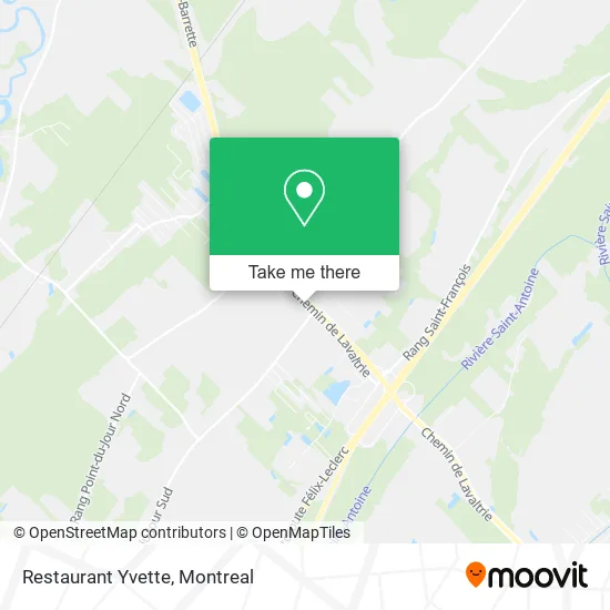 Restaurant Yvette map