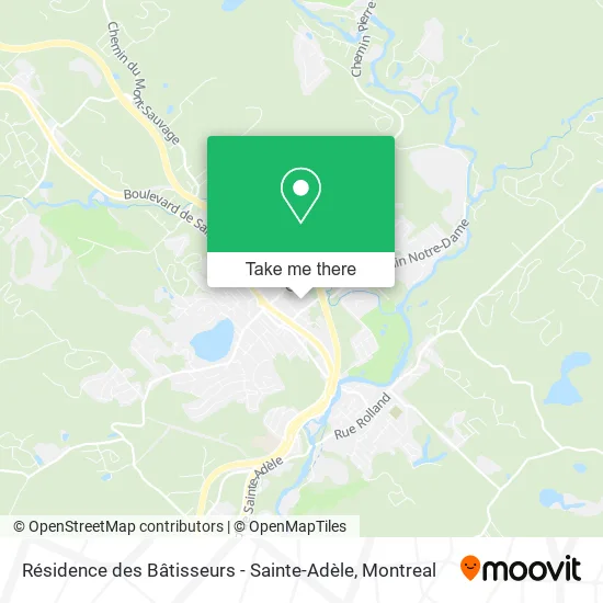 Résidence des Bâtisseurs - Sainte-Adèle map