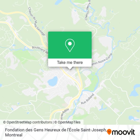 Fondation des Gens Heureux de l'École Saint-Joseph map