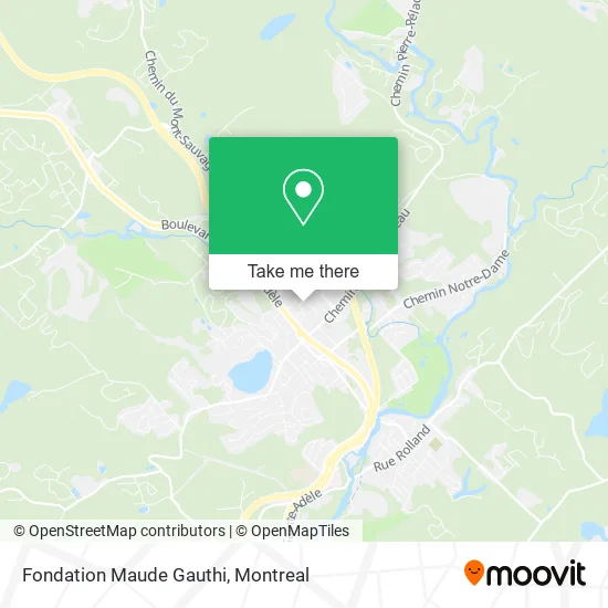 Fondation Maude Gauthi map