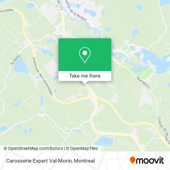 Carosserie Expert Val-Morin map