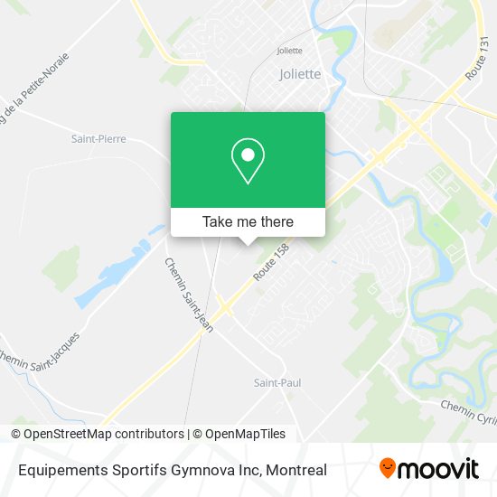 Equipements Sportifs Gymnova Inc map