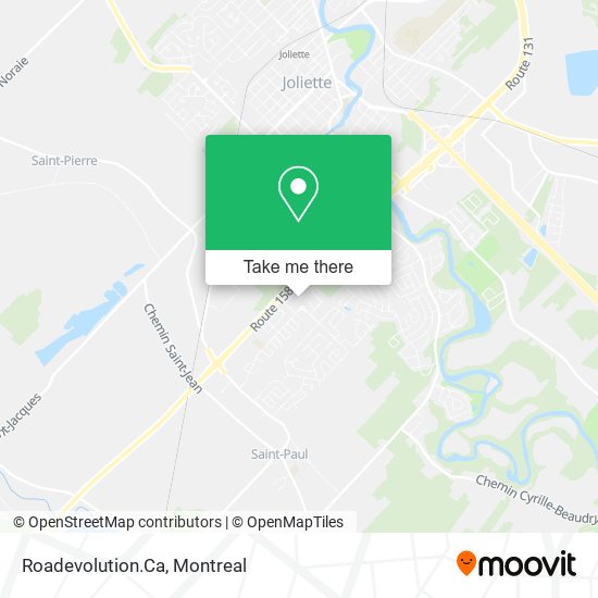 Roadevolution.Ca map