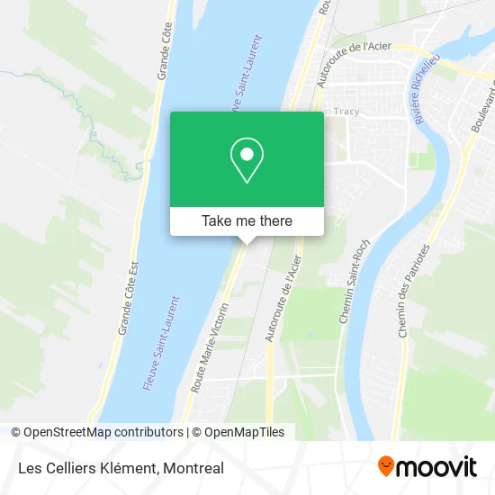 Les Celliers Klément map