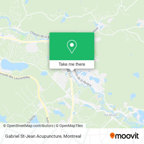 Gabriel St-Jean Acupuncture map