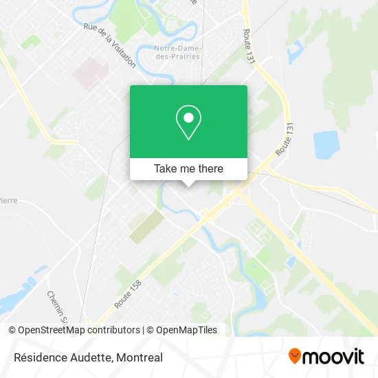 Résidence Audette map
