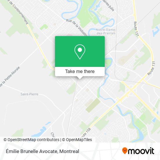 Émilie Brunelle Avocate map