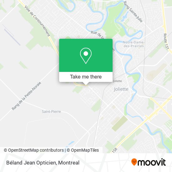 Béland Jean Opticien map