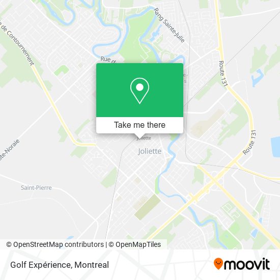 Golf Expérience map