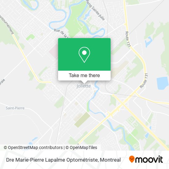 Dre Marie-Pierre Lapalme Optométriste map