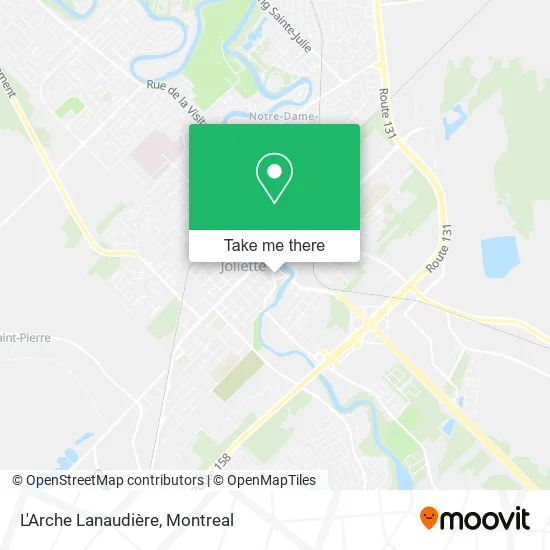 L'Arche Lanaudière map