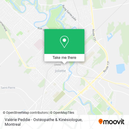 Valérie Peddie - Ostéopathe & Kinésiologue map
