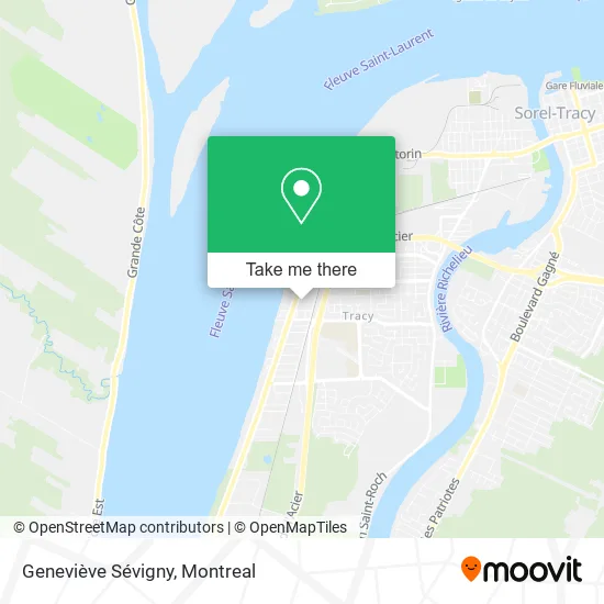 Geneviève Sévigny map