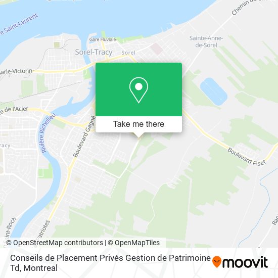 Conseils de Placement Privés Gestion de Patrimoine Td map