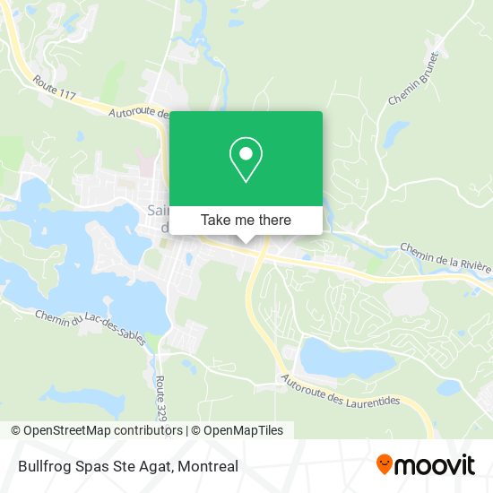 Bullfrog Spas Ste Agat map
