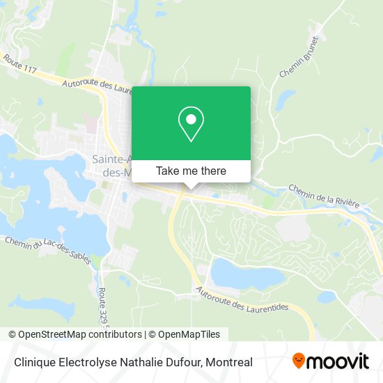 Clinique Electrolyse Nathalie Dufour map