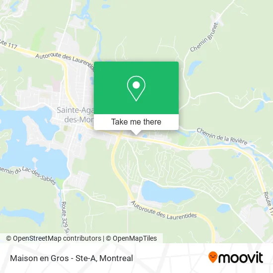 Maison en Gros - Ste-A map