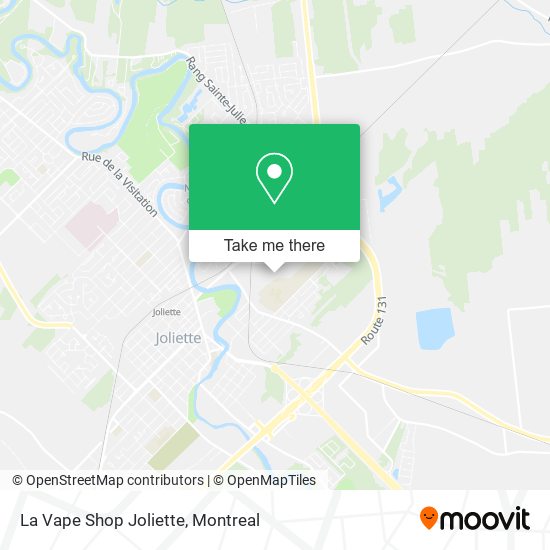 La Vape Shop Joliette map
