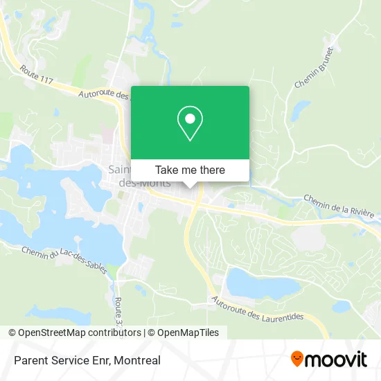 Parent Service Enr map